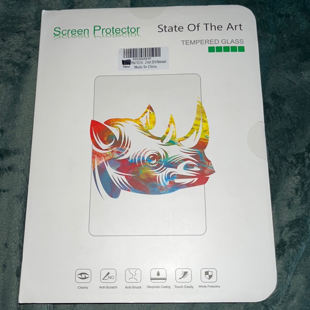 New in the box Tempered glass screen protector with install kit & instructions.